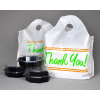 Printed "Thank You" Take Out Bag with Bell Top Handle - 24" x 20" Pkg Qty 250