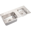 Elkay® DRKAD371755R4 Lustertone Classic Stainless Steel Double Bowl Drop-in Classroom ADA Sink