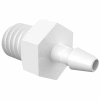 Eldon James 10-32 Taper to 1/16" Barbed Adapter, White Nylon
