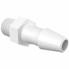 Eldon James 10-32 Taper to 1/8" Barbed Adapter, Natural Kynar