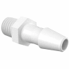 Eldon James 1/4-28 UNF to 1/8" Barbed Adapter, High Density Polyethylene