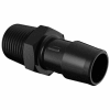 Eldon James 1/2 - 14 NPT to 5/8" Barbed Adapter, Black Nylon