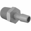 Eldon James 1/2 - 14 NPT to 3/8" Barbed Adapter, Gray Kynar