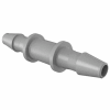 Eldon James 3/32" Barbed Straight Coupler, Gray Kynar