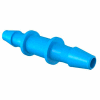 Eldon James 1/16" Barbed Straight Coupler, Antimicrobial Natural Non-Animal Derived Polypropylene
