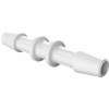 Eldon James 5/32" Barbed Straight Coupler, High Density Polyethylene