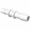 Eldon James 3/8" Barbed Straight Coupler, High Density Polyethylene