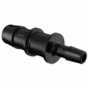 Eldon James 5/8" to 5/16" Barbed Reduction Coupler, Glass Filled Black Nylon