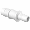 Eldon James 1" to 5/8" Barbed Reduction Coupler, White Polypropylene