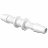 Eldon James 5/32" to 1/8" Barbed Reduction Coupler, Natural Non-Animal Derived Polypropylene