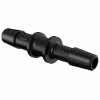 Eldon James 5/16" to 1/4" Barbed Reduction Coupler, Glass Filled Black Nylon