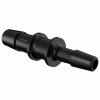 Eldon James 3/8" to 5/16" Barbed Reduction Coupler, Black Nylon