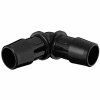 Eldon James 5/8" Barbed Equal 90 Degree Elbow, Glass Filled Black Nylon