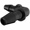 Eldon James 1/16" Barbed Equal 90 Degree Elbow, Black Nylon