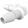 Eldon James 1/16" Barbed Equal 90 Degree Elbow, Natural Nylon