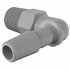 Eldon James 1/8-28 BSP to 1/4" Barbed Elbow, Gray Kynar