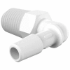 Eldon James 1/4-18 NPT to 1/4" Barbed Elbow, Natural Nylon