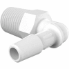 Eldon James 1/4-19 BSP to 3/8" Barbed Elbow, Natural Nylon