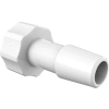 Eldon James Large Bore Male Luer with 5/16" Barb, Natural Nylon