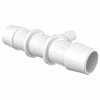Eldon James 5/8" x 5/16" Barbed Reduction Tee, Natural Kynar