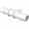 Eldon James 1/2" x 1/4" Barbed Reduction Tee, Natural Nylon