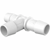 Eldon James 5/8" Barbed Equal Tee, Natural Nylon