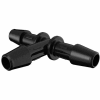 Eldon James 3/16" Barbed Equal Tee, Black Nylon