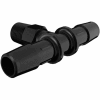 Eldon James 1/8-28 BSP to 3/8" Barbed Tee, Black Nylon
