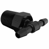 Eldon James 1/4-19 BSP to 5/32" Barbed Tee, Black Nylon