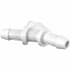 Eldon James 3/32" Equal Barbed Y-Connector, White Polypropylene