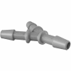 Eldon James 5/32" Equal Barbed Y-Connector, 316L Stainless Steel