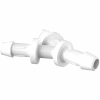 Eldon James 1/8" Equal Barbed Y-Connector, Natural Kynar