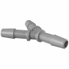 Eldon James 3/16" Equal Barbed Y-Connector, Gray Kynar