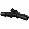 Eldon James 3/8" Equal Barbed Y-Connector, Black Nylon