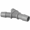 Eldon James 1/2" Equal Barbed Y-Connector, 316L Stainless Steel