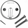 Watco 18702-BZ Trip Lever Overflow Plate Kit, Two Screws, One Cotter Pin, Rubbed Bronze