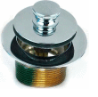Watco 38321-PB Push Pull® Tub Closure 1-5/8" - 16 Thread W/Bushing Adapter, Polished Brass