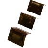 Encore Packaging Plastic Edge Protectors, 2-1/4"W x 1-5/8"L, Black, 1000/Pack
