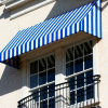 Awntech EN2442-10BBW, Window/Entry Awning 10-3/8'W x 2'H x 3-1/2'D Bright Blue/White