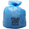High Density Blue Soiled Linen Liner, 14 Microns, 31" x 41", Pkg Qty 250