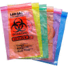 Reclosable 3-Wall Specimen Transfer Bag (Biohazard), 6" x 9", Assorted, Pkg Qty 1000