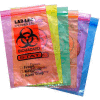 Reclosable 2-Wall Specimen Transfer Bag (Biohazard), 12" x 15", Purple Tint, Pkg Qty 1000