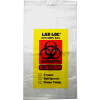 Clear Adhesive Closure Tamper-Evident 3-Wall Specimen Transfer Bag, 2 mil, 6" x 10", Pkg Qty 1000