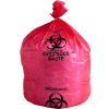 Linear Low Density Red Infectious Waste Liner, 1.5 mil, 40" x 46", Pkg Qty 60