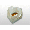 Take Out Bags W/ Loop Handle & Cardboard Insert, 24"W x 15-1/4"L, 3 Mil, White, 100/Pack