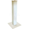 Surface Mount Post 27-1/2"H and Base Plate Package White