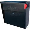 Metro Wall Mount Mail Boss Locking Mailbox Black