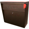 Metro Wall Mount Mail Boss Locking Mailbox Bronze