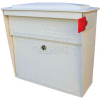 Townhouse Wall Mount Mail Boss Locking Mailbox White