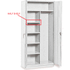 Equipto Extra Half Shelf For 36"W x 18"D Combination Cabinet - Smooth Office Gray